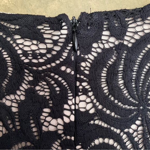 Another Story Lace Overlay Hi-lo Long Sleeve Peplum Top - Picture 8 of 8